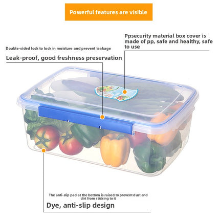 Commercial Large Capacity Food Container, Food Grade Clear Plastic Bin with Lid