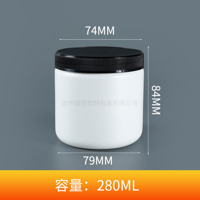 500g-2000g Plastic Jars with Handle - Wide Mouth Tub for Protein & Soap