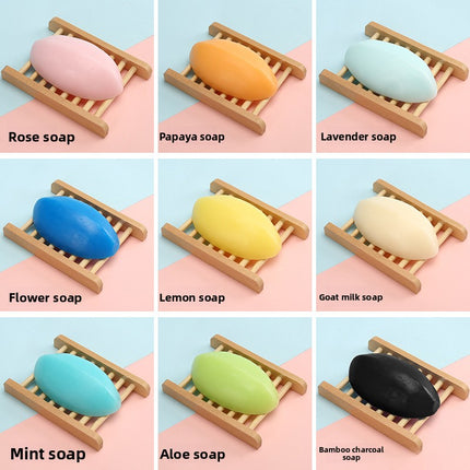 [Thailand Same Style] Rose Bath Essential Oil Soap Anti-Mite Milk Soap Oil Control Cleansing Handmade Soap