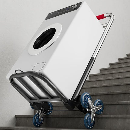 Hand-Pulled Cart Foldable Portable Luggage Cart Grocery Pulling Small Push Cart