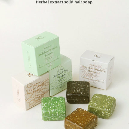 Shampoo Soap Sample Herbal Plant Platycladus Arborvitae Leaf Shampoo Soap Bar Travel Size Mini Portable Travel Hotel Small Soap
