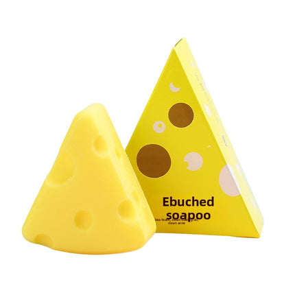 Niyantang Cheese Soap TikTok Same Style Bath and Face Soap Refreshing Oil Control Handmade Soap Cute Shaped Soap Wholesale