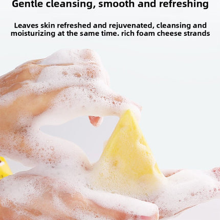 Niyantang Cheese Soap TikTok Same Style Bath and Face Soap Refreshing Oil Control Handmade Soap Cute Shaped Soap Wholesale