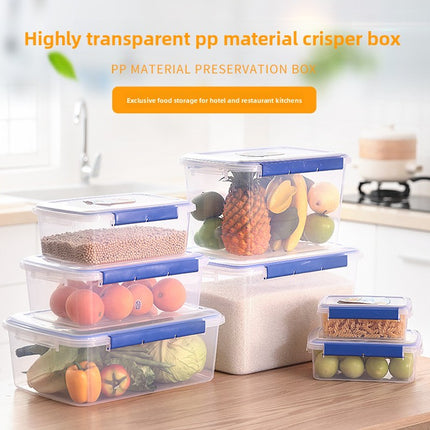 Commercial Large Capacity Food Container, Food Grade Clear Plastic Bin with Lid