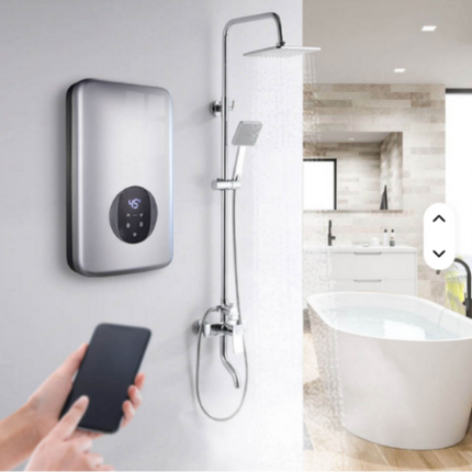 220V 4.5kW Wall-Mounted WiFi-Controlled Tankless Electric Water Heater for Bathroom Instant Water Heater
