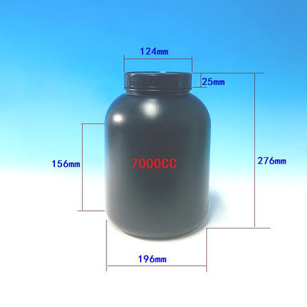 HDPE Whey Protein Powder Bottles - 1lb to 5lb Wide Mouth Storage Jars