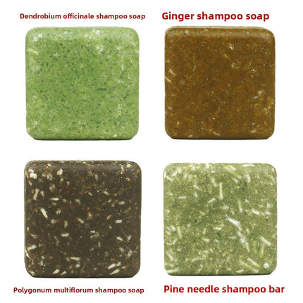 Travel Size Shampoo Soap Polygonum Multiflorum Platycladus Arborvitae Leaf Usamian Grass Shampoo Cake Soap Sample Pack Handmade Soap Shampoo Soap