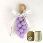 25 Pieces of Taro Purple Grape Soap + Gift Box (Macaron) Without Bow