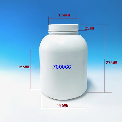 HDPE Whey Protein Powder Bottles - 1lb to 5lb Wide Mouth Storage Jars