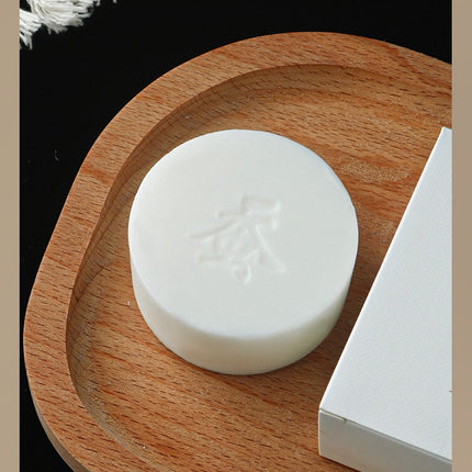 Niyantang Handmade Goat Milk Soap Round Silk Protein Essential Oil Soap for Face and Body Bathing