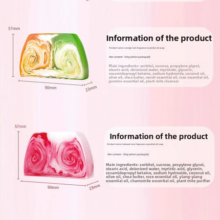 Kasha Da Style Colorful Fragrance Handmade Soap Large Bar Cut Gift Soap Bath Face Wash Essential Oil Soap