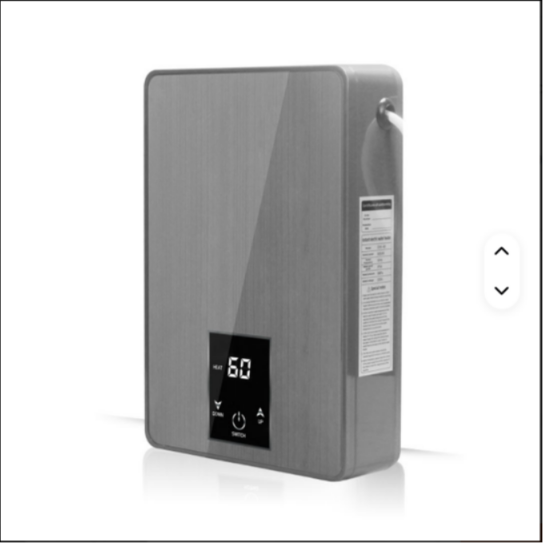 Instant electric water heater for bathroom use, suitable for homes and hotels, wall-mounted with a plastic casing