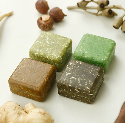 Travel Size Shampoo Soap Polygonum Multiflorum Platycladus Arborvitae Leaf Usamian Grass Shampoo Cake Soap Sample Pack Handmade Soap Shampoo Soap