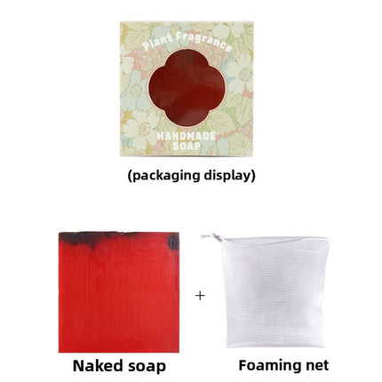 Niyantang Floral Plant Essential Oil Handmade Soap Aloe Vera Handmade Soap Rose Honey Face Wash Oil Control Cleansing Handmade Soap