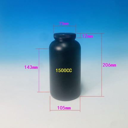 HDPE Whey Protein Powder Bottles - 1lb to 5lb Wide Mouth Storage Jars