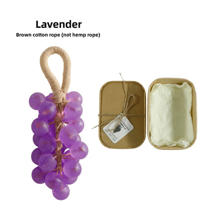 Custom Crystal Grape Soap Handmade DIY Gemstone Transparent Grape Cluster Handmade Soap Gift Box Imitation Grape Scented Soap