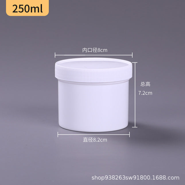 Wide-Mouth Straight Plastic Jars - 100/500/1000ml Airtight Storage Tubs