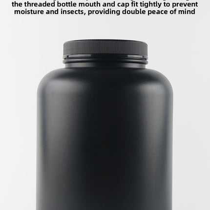 HDPE Whey Protein Powder Bottles - 1lb to 5lb Wide Mouth Storage Jars
