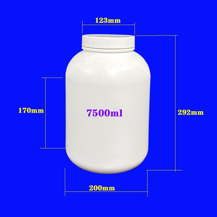 HDPE Whey Protein Powder Bottles - 1lb to 5lb Wide Mouth Storage Jars