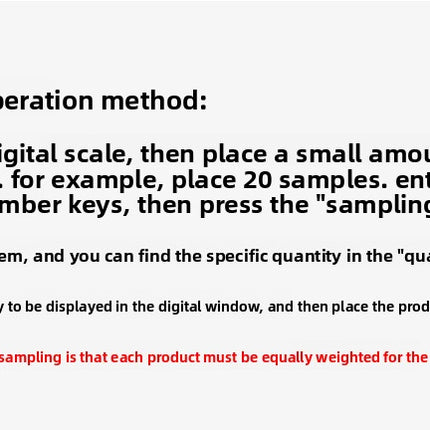 High Precision Digital Counting Scale - 60kg to 300kg Industrial Bench Scale