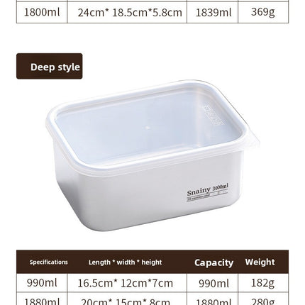 316 Stainless Steel Food Storage Containers with Lids - Food Grade Fridge Organizer, Leak-Proof