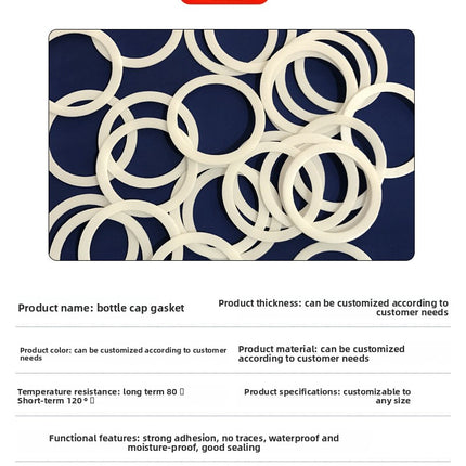 Food Grade PE Cap Seal Liners   Leak-Proof Foam Gaskets for Bottle Caps