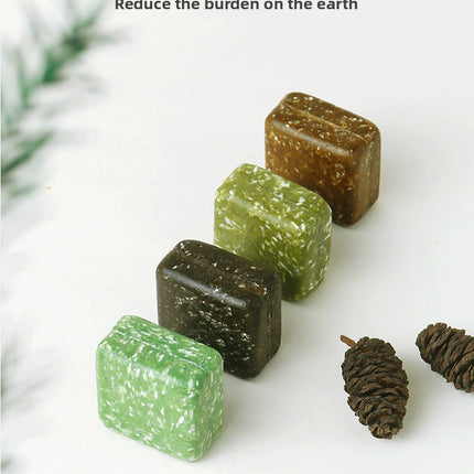 Shampoo Soap Sample Herbal Plant Platycladus Arborvitae Leaf Shampoo Soap Bar Travel Size Mini Portable Travel Hotel Small Soap