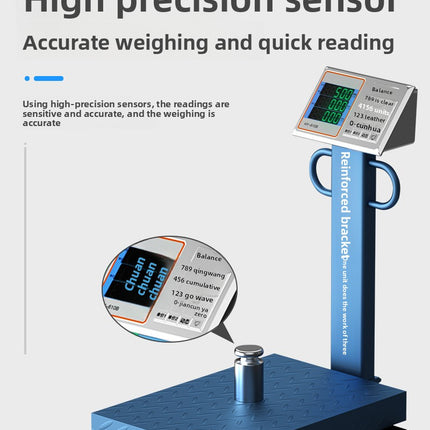 100kg-1000kg Industrial Platform Scale - Mobile Digital Floor Scale