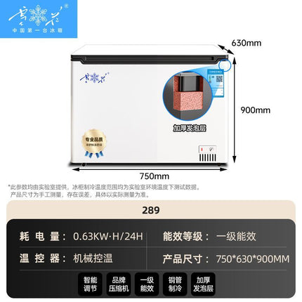 Snowflake first-class energy efficiency freezer freezer refrigerated freezer