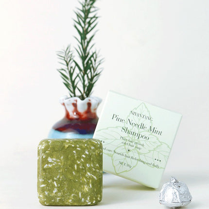Shampoo Soap Sample Herbal Plant Platycladus Arborvitae Leaf Shampoo Soap Bar Travel Size Mini Portable Travel Hotel Small Soap