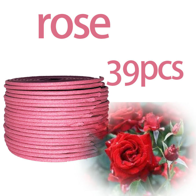 7 Scents 2-Hour Colorful Coil Incense, Long-Lasting Aromatherapy