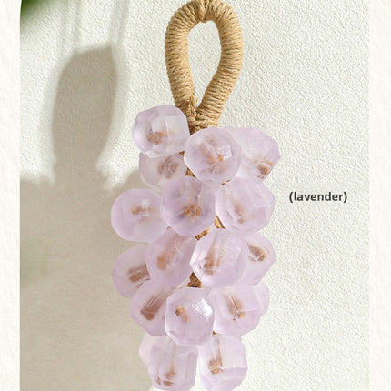 Custom Crystal Grape Soap Handmade DIY Gemstone Transparent Grape Cluster Handmade Soap Gift Box Imitation Grape Scented Soap