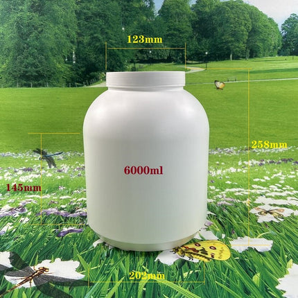 HDPE Whey Protein Powder Bottles - 1lb to 5lb Wide Mouth Storage Jars