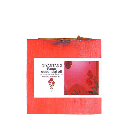 Niyantang Floral Plant Essential Oil Handmade Soap Aloe Vera Handmade Soap Rose Honey Face Wash Oil Control Cleansing Handmade Soap