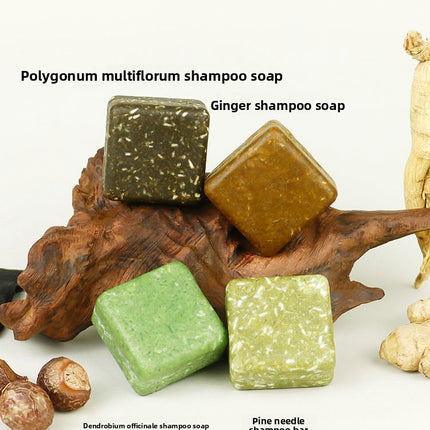 Travel Size Shampoo Soap Polygonum Multiflorum Platycladus Arborvitae Leaf Usamian Grass Shampoo Cake Soap Sample Pack Handmade Soap Shampoo Soap
