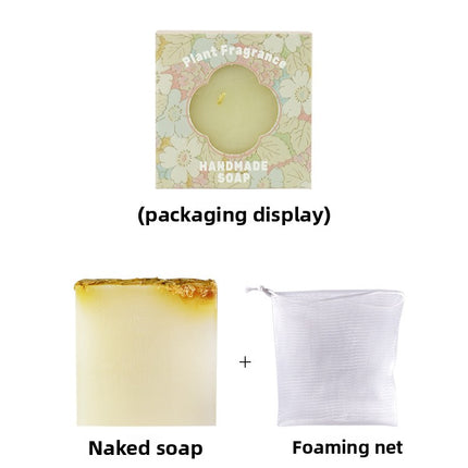 Niyantang Floral Plant Essential Oil Handmade Soap Aloe Vera Handmade Soap Rose Honey Face Wash Oil Control Cleansing Handmade Soap