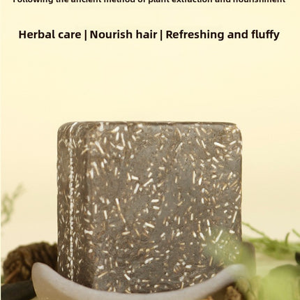 Polygonum Multiflorum and Platycladus Arborvitae Leaf Shampoo Soap Herbal Hair Care Amino Acid Handmade Soap Anti-Dandruff Shampoo Bar Essential Oil Soap Hair Washing Soap