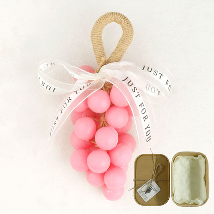 Custom Crystal Grape Soap Handmade DIY Gemstone Transparent Grape Cluster Handmade Soap Gift Box Imitation Grape Scented Soap