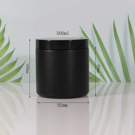HDPE White Plastic Jars - 500ml/750ml/1000ml Food Grade Powder Storage