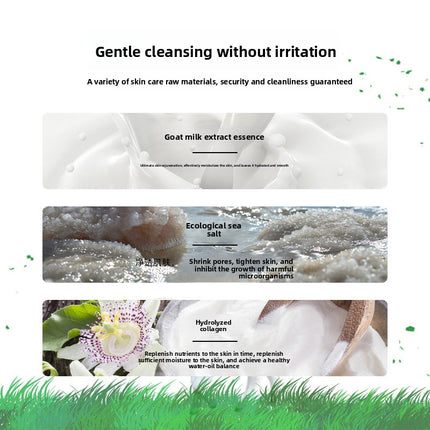 Goat Milk Silk Drawing Soap Sea Salt Handmade Soap Cleansing Bath Essential Oil Soap Children's Bath Soap One Piece Dropshipping