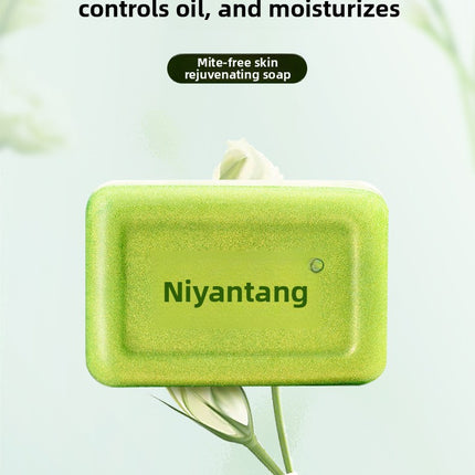 Manufacturer Wholesale Tea Tree Essential Oil Soap Mite Removal Handmade Soap Facial Cleansing Bathing Makeup Removal Unisex Gold Powder Face Soap