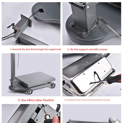 100kg-1000kg Industrial Platform Scale - Mobile Digital Floor Scale