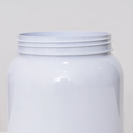 1000ml White HDPE Plastic Jar - 500g Powder Storage for Protein & Milk