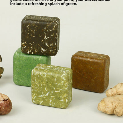 Travel Size Shampoo Soap Polygonum Multiflorum Platycladus Arborvitae Leaf Usamian Grass Shampoo Cake Soap Sample Pack Handmade Soap Shampoo Soap