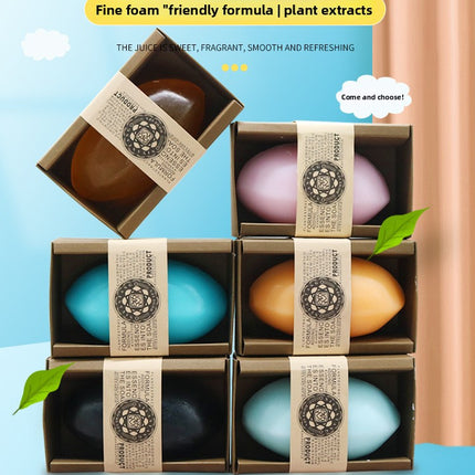 [Thailand Same Style] Rose Bath Essential Oil Soap Anti-Mite Milk Soap Oil Control Cleansing Handmade Soap