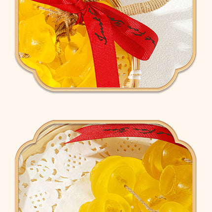 Ingot Soap Creative Handmade Gold Ingot Crystal Grape Soap Hand Washing Bathing Plant Essential Oil Ingot Fragrance Soap String