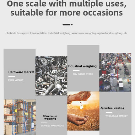 100kg-1000kg Industrial Platform Scale - Mobile Digital Floor Scale