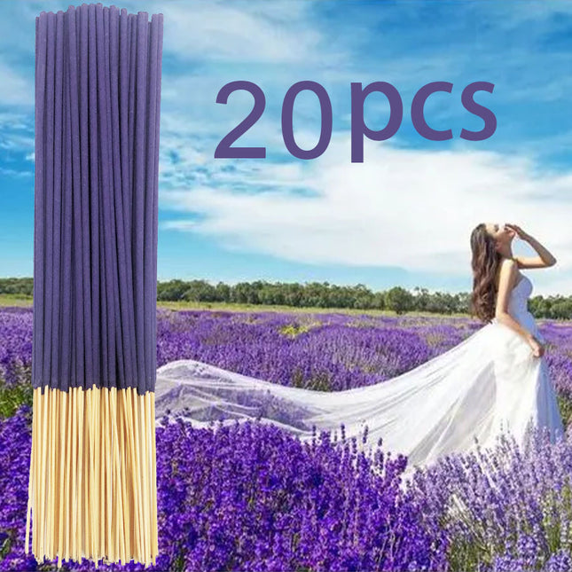 Lavender Bamboo Stick Incense Stick 8.66inch Incense Powder