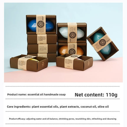 [Thailand Same Style] Rose Bath Essential Oil Soap Anti-Mite Milk Soap Oil Control Cleansing Handmade Soap