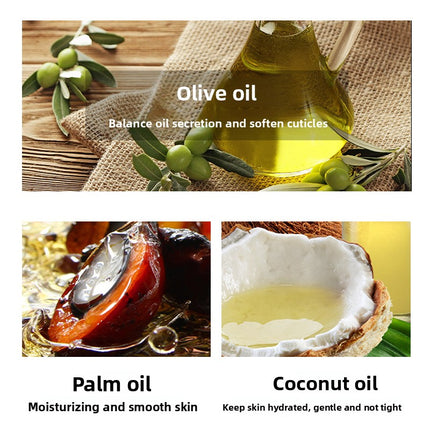 [Thailand Same Style] Rose Bath Essential Oil Soap Anti-Mite Milk Soap Oil Control Cleansing Handmade Soap